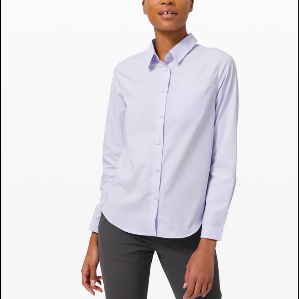 lululemon athletica Light Lavender Button-Down Shirt